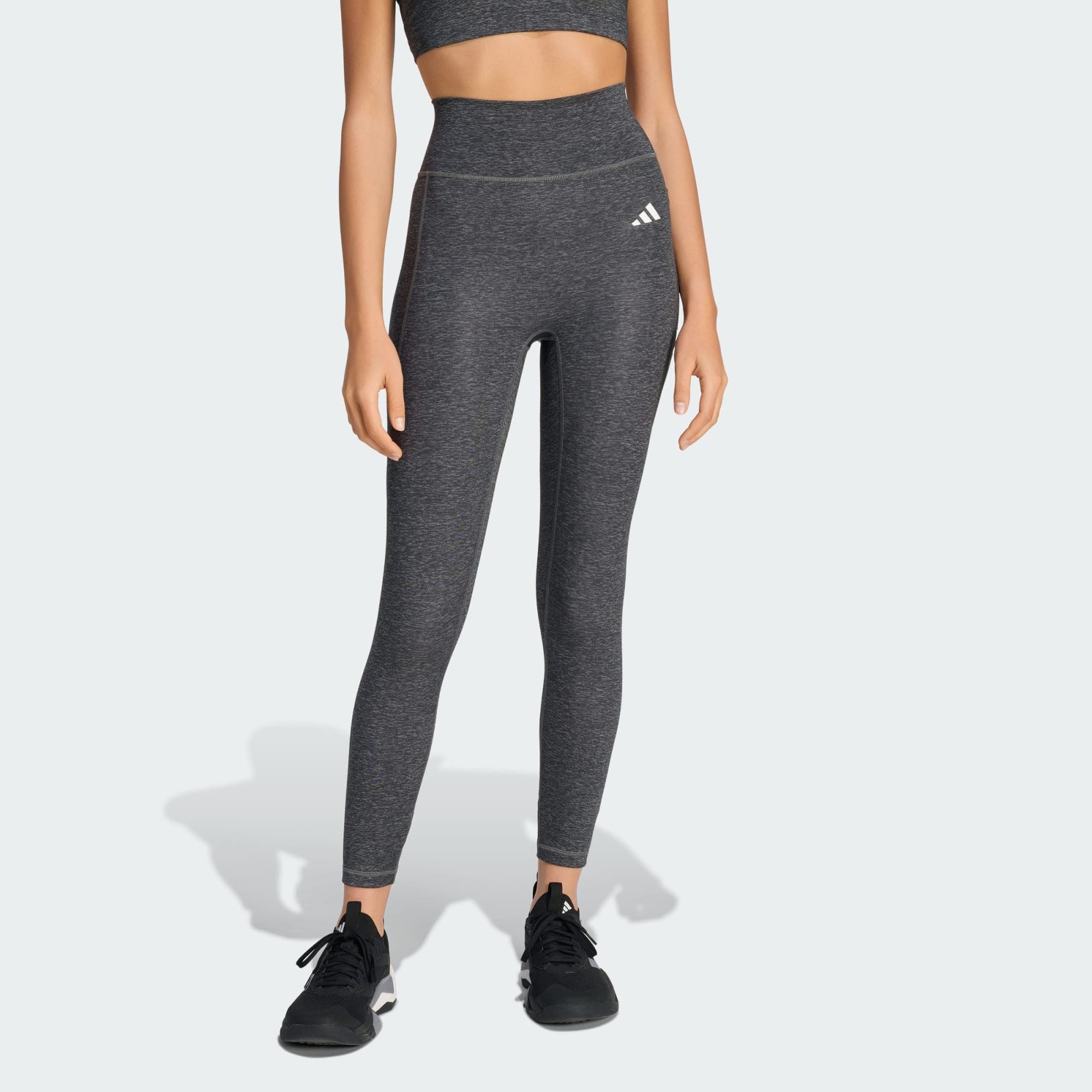 Adidas, Adidas Optime Essentials Workout Heather 7/8 Leggings, Model 1