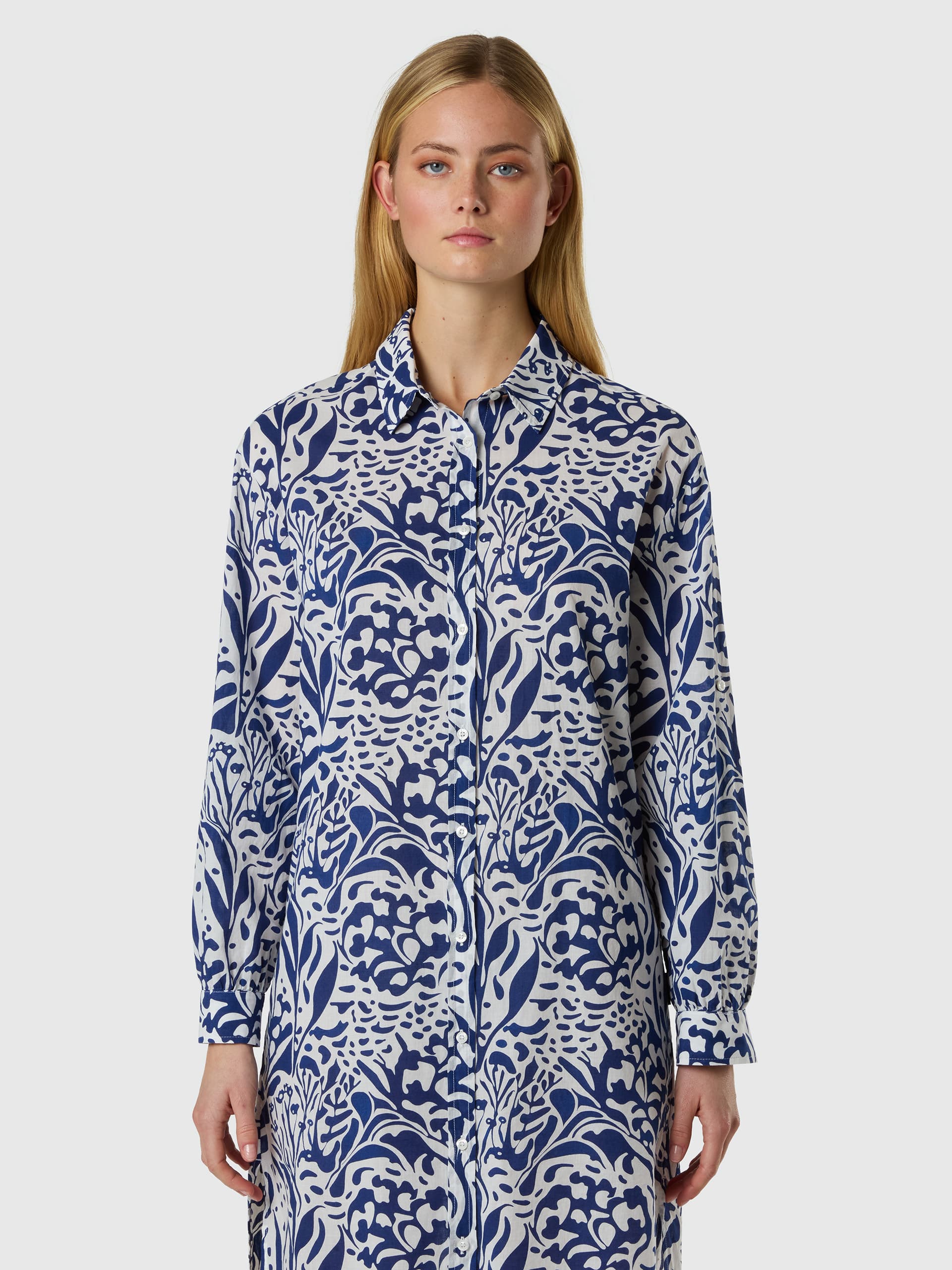north sails, North Sails Muslin Dress With Coral Print, Product 0