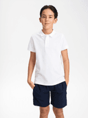 J RACE PIQUE, White
