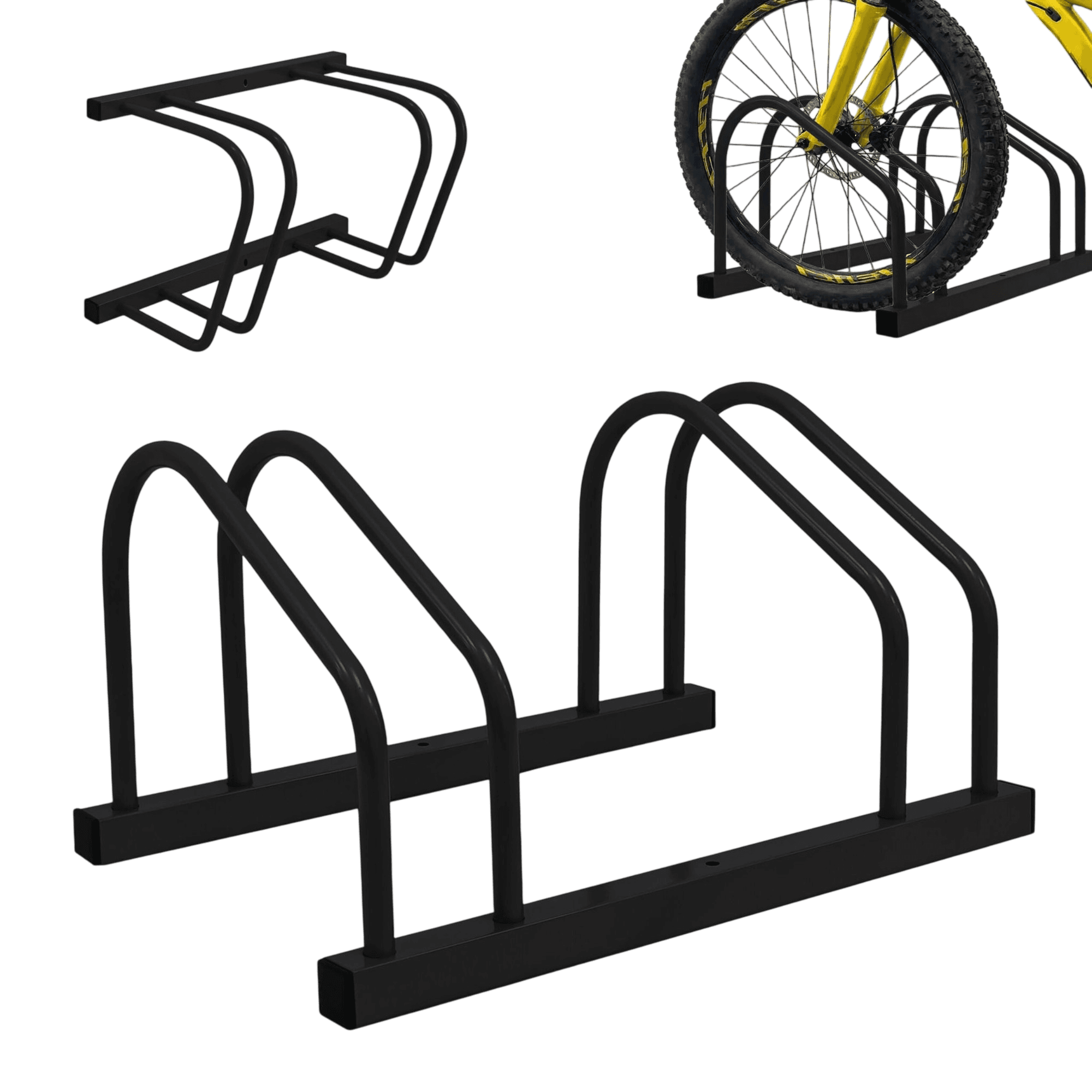 northix, Bicycle Rack Stand – Floor Or Wall Mount, Steel, 65 Mm, Product 0