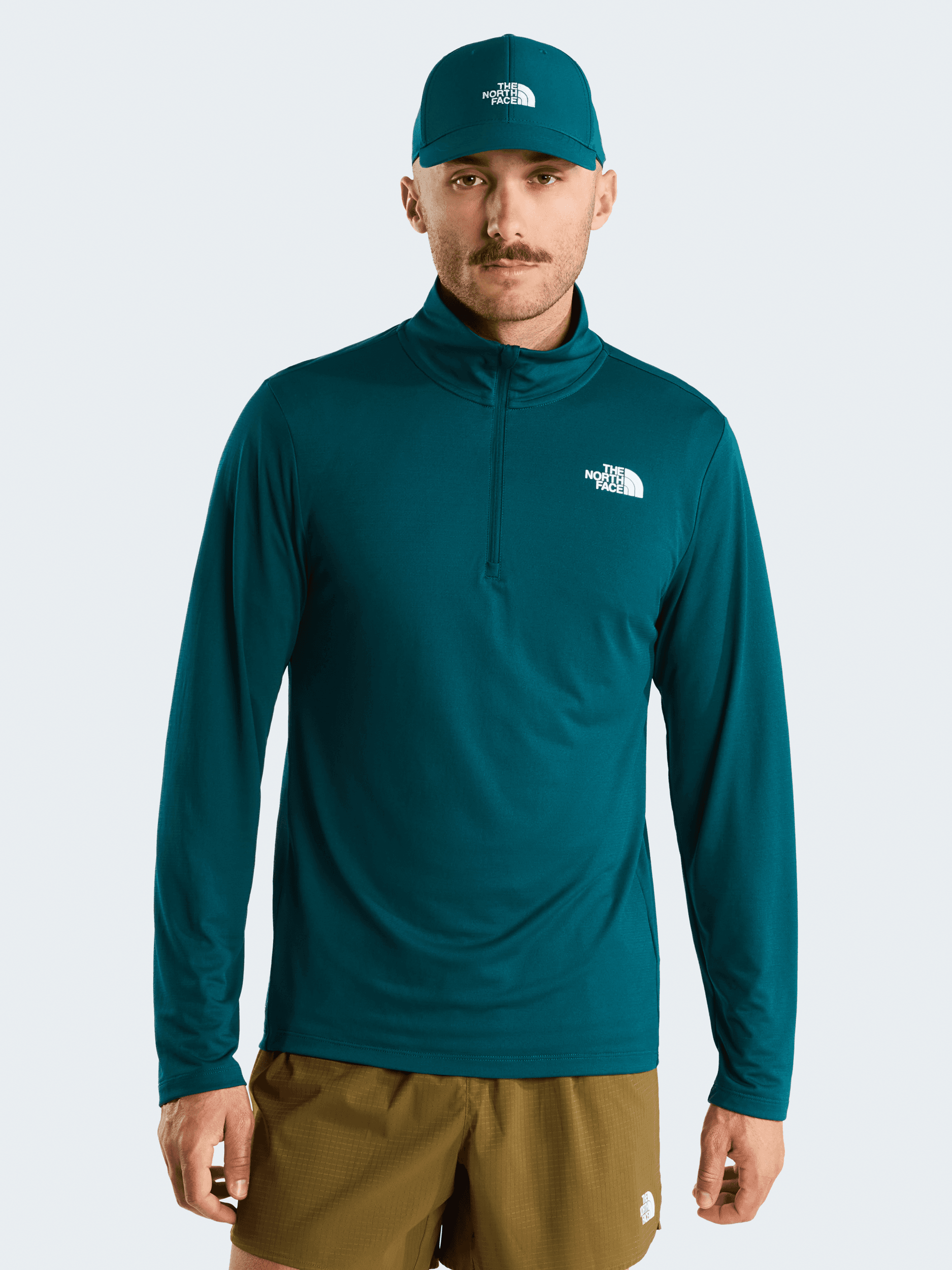 THE NORTH FACE, M 24/7 1/4 ZIP TEE, Model 1