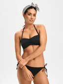 W BEACH BANDEAU, Black