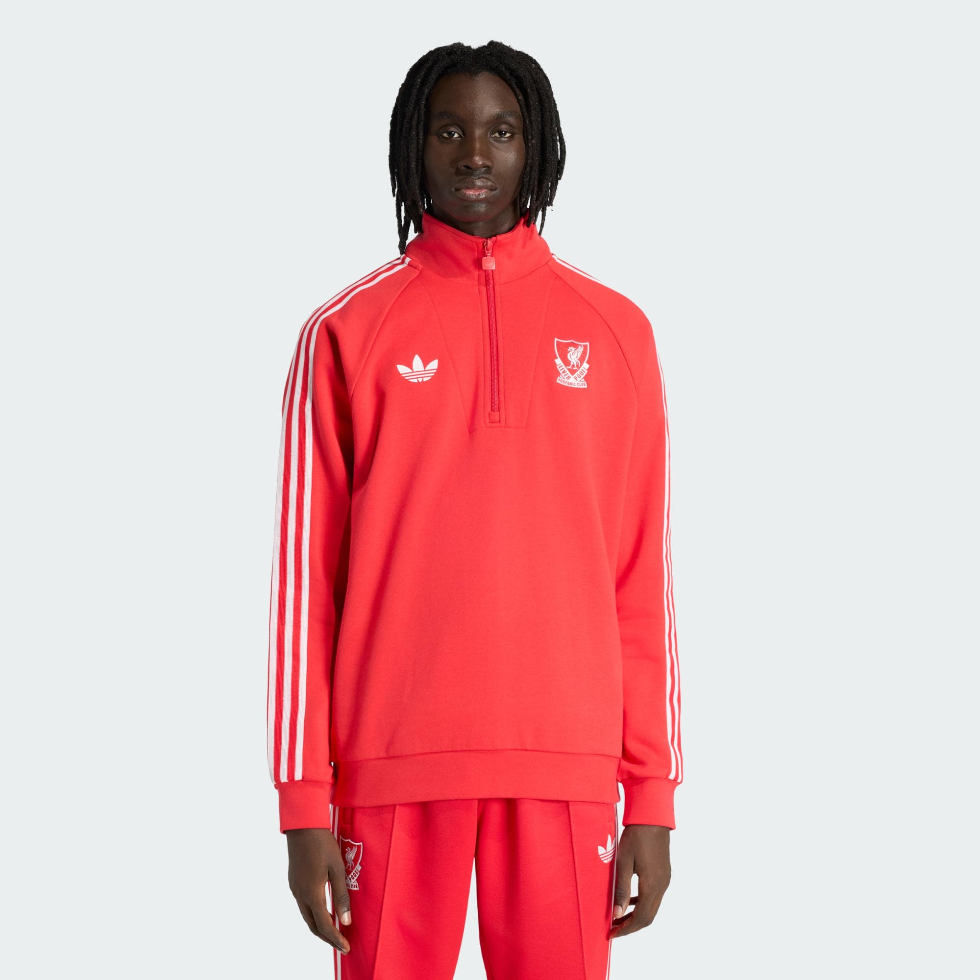 Adidas, Adidas Liverpool Fc Originals Träningsjacka Med Halvdragkedja, Model 1