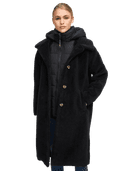 Women Winterjacket Teddyzauber, Black