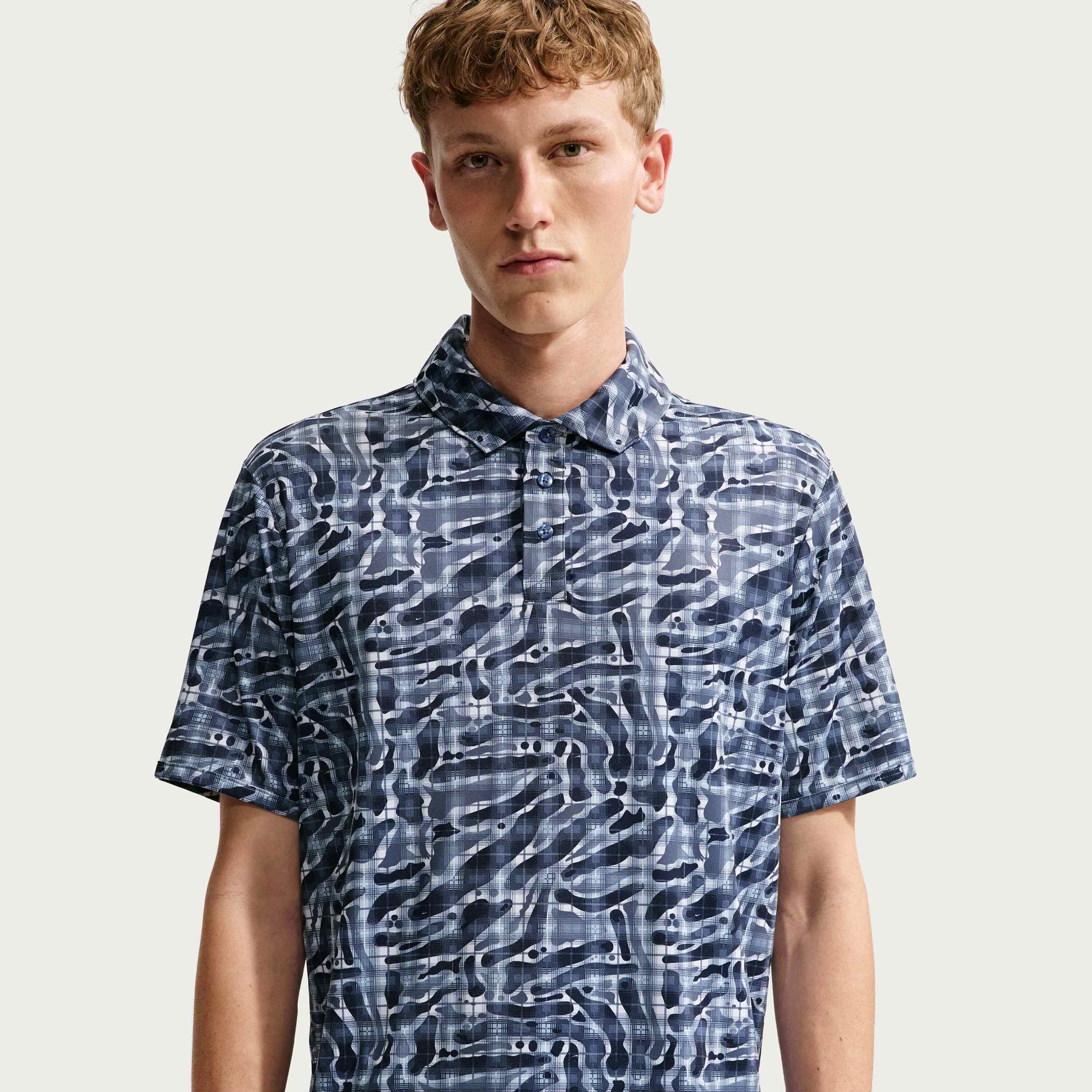 Nike, Men's Dri-fit Tartan Camo Print Golf Polo Par, Product 0