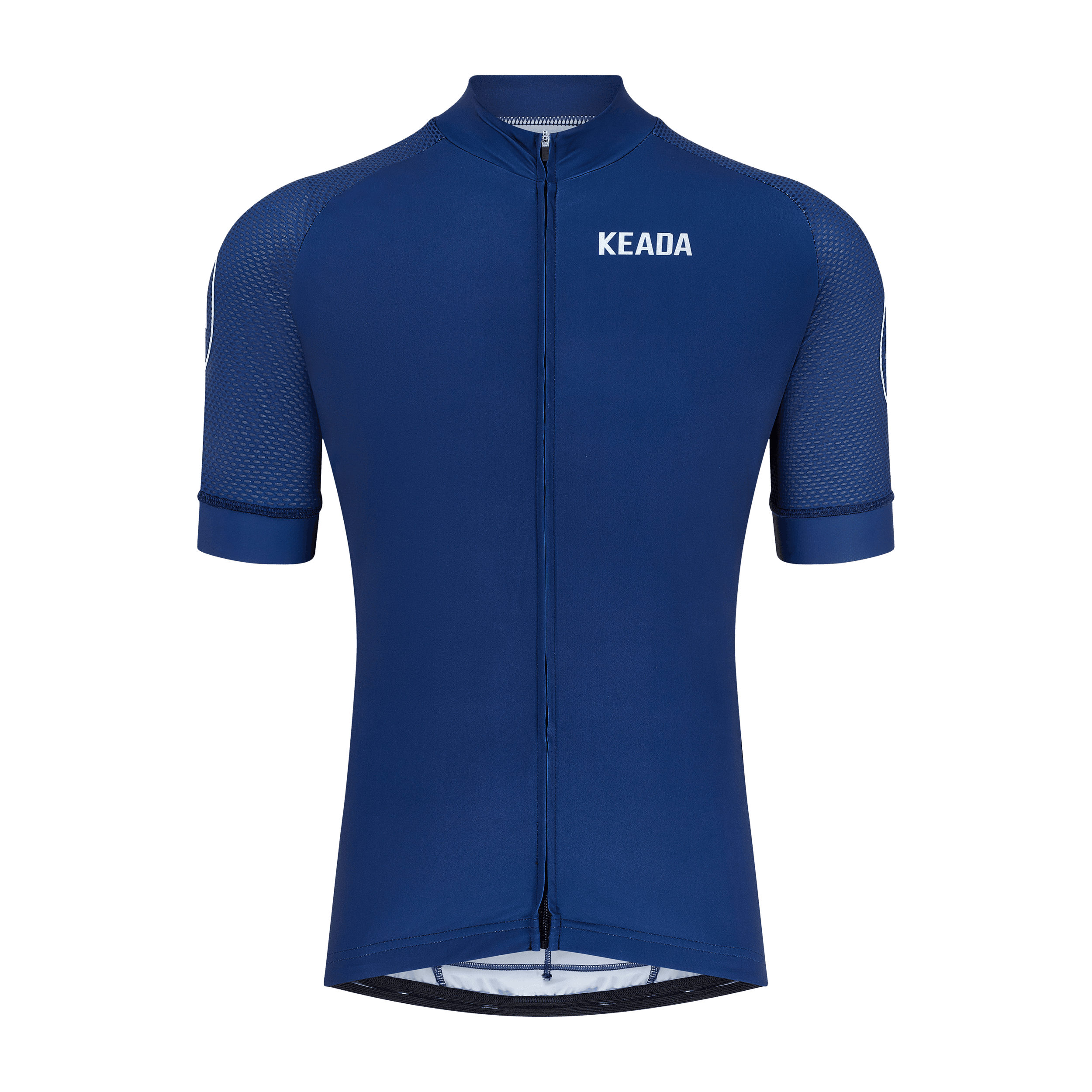 keada sports, Womens Essential Short Sleeved Cycling Jersey - Navy, Product 0