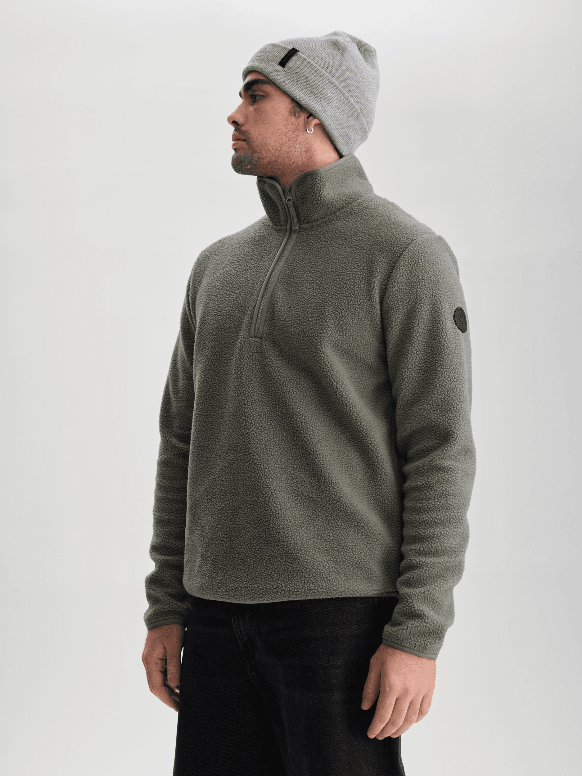 Everest, M Pile Halfzip, Model 1