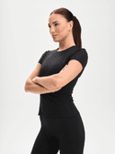 W SOFT FITNESS TEE, Black