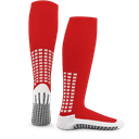 Lux Soccer Grip Socks - Knee Length, Red