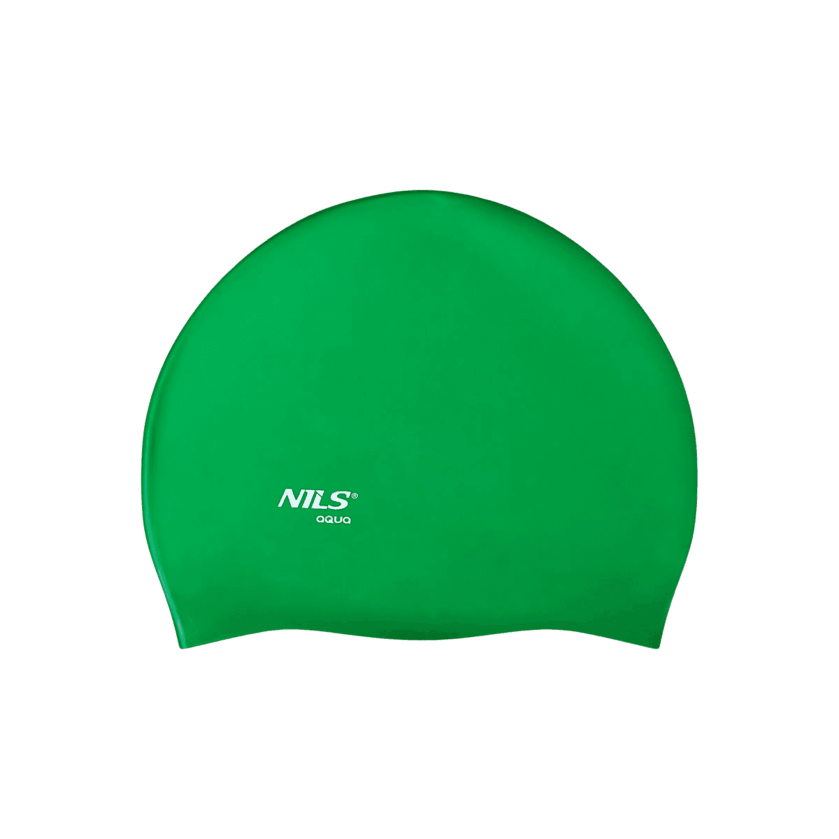 northix, Green Silicone Swimming Cap – Solid Color, Adult Size, Detail 1