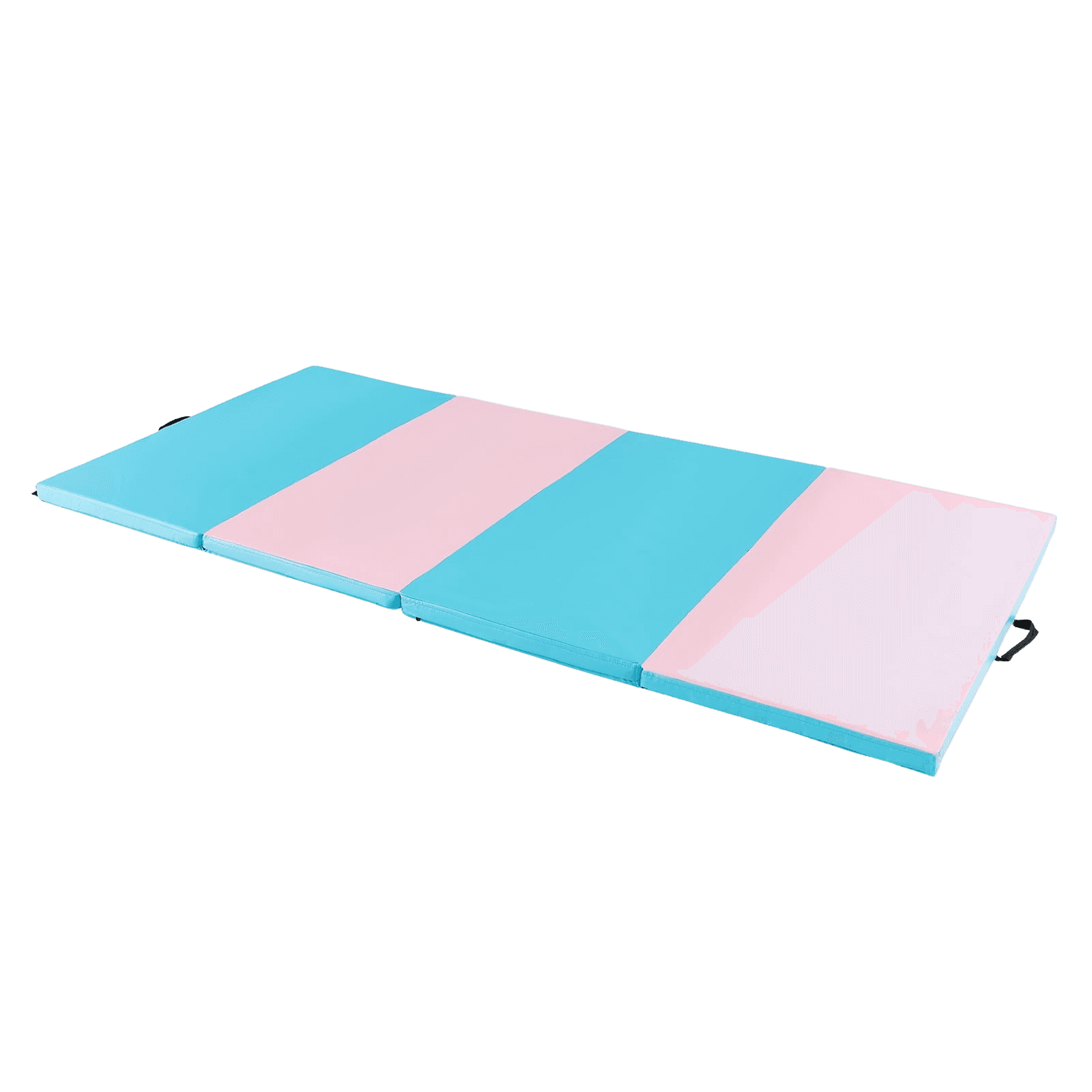 northix, Foldable Gymnastics Mat With Handles, 240x120x5 Cm, Blue/pink, Product 0