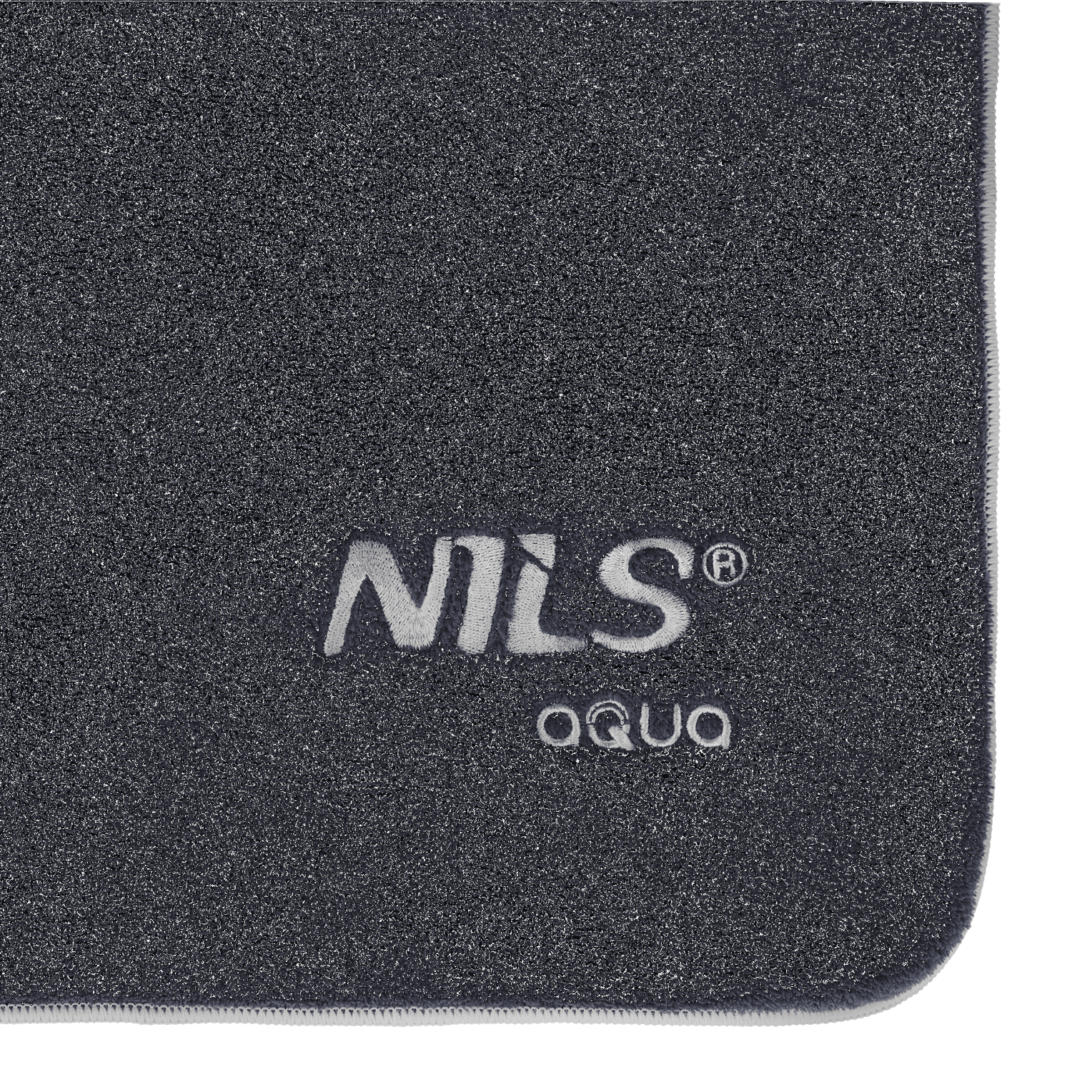 northix, Microfibre Towel, Black, 160x80cm, Quick-dry, Detail 1