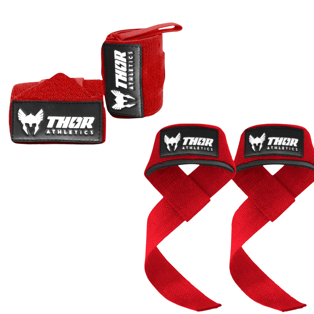 thor athletics, Thor Athletics Lifting Straps Incl. Wrist Wraps 60cm Flexible – Strength Training Bundle, Product 0