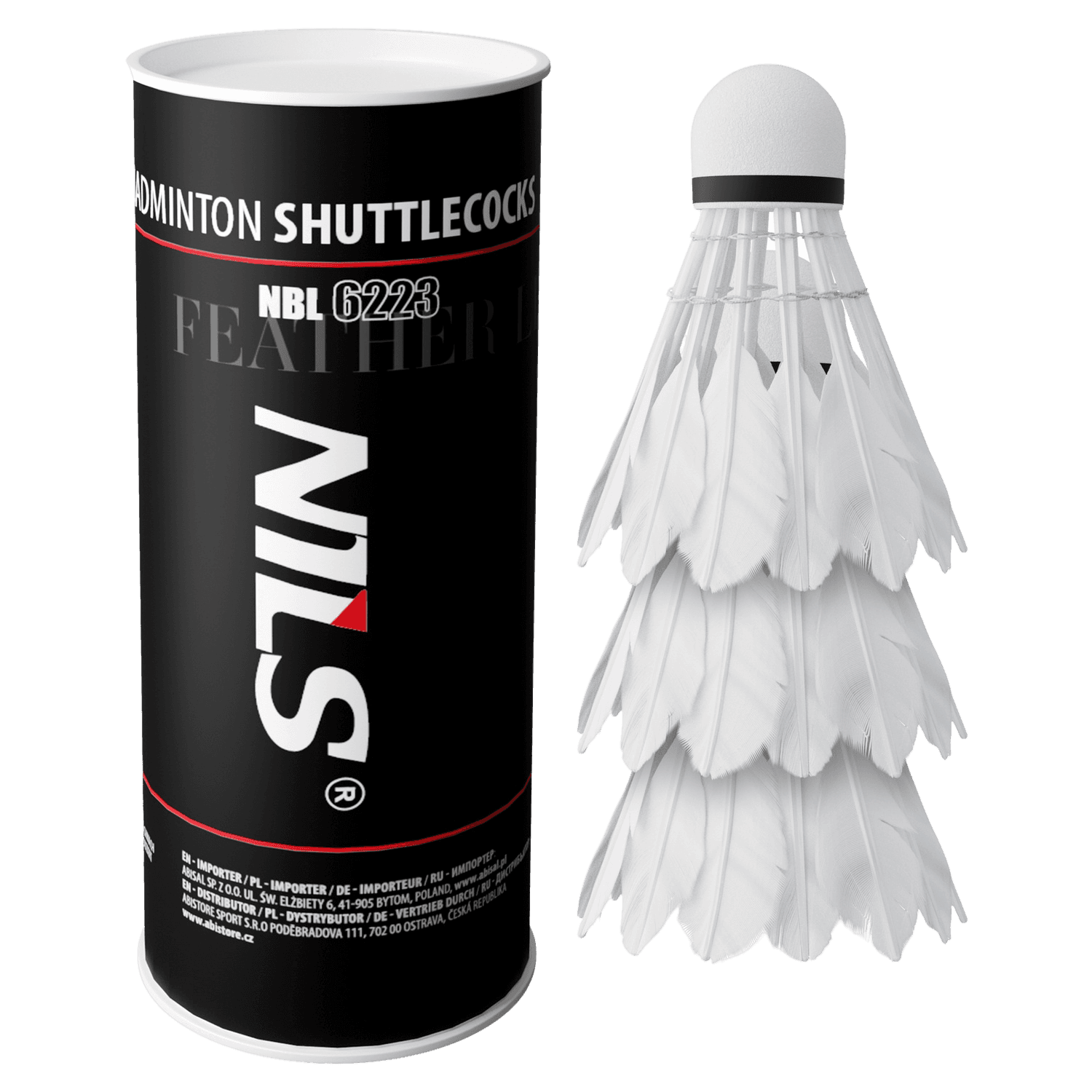 northix, Led Feather Shuttlecocks, 3 Pack, Product 0