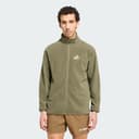 Adidas Terrex Multi Essentials Fleecejacka Med Hel Dragkedja, Green