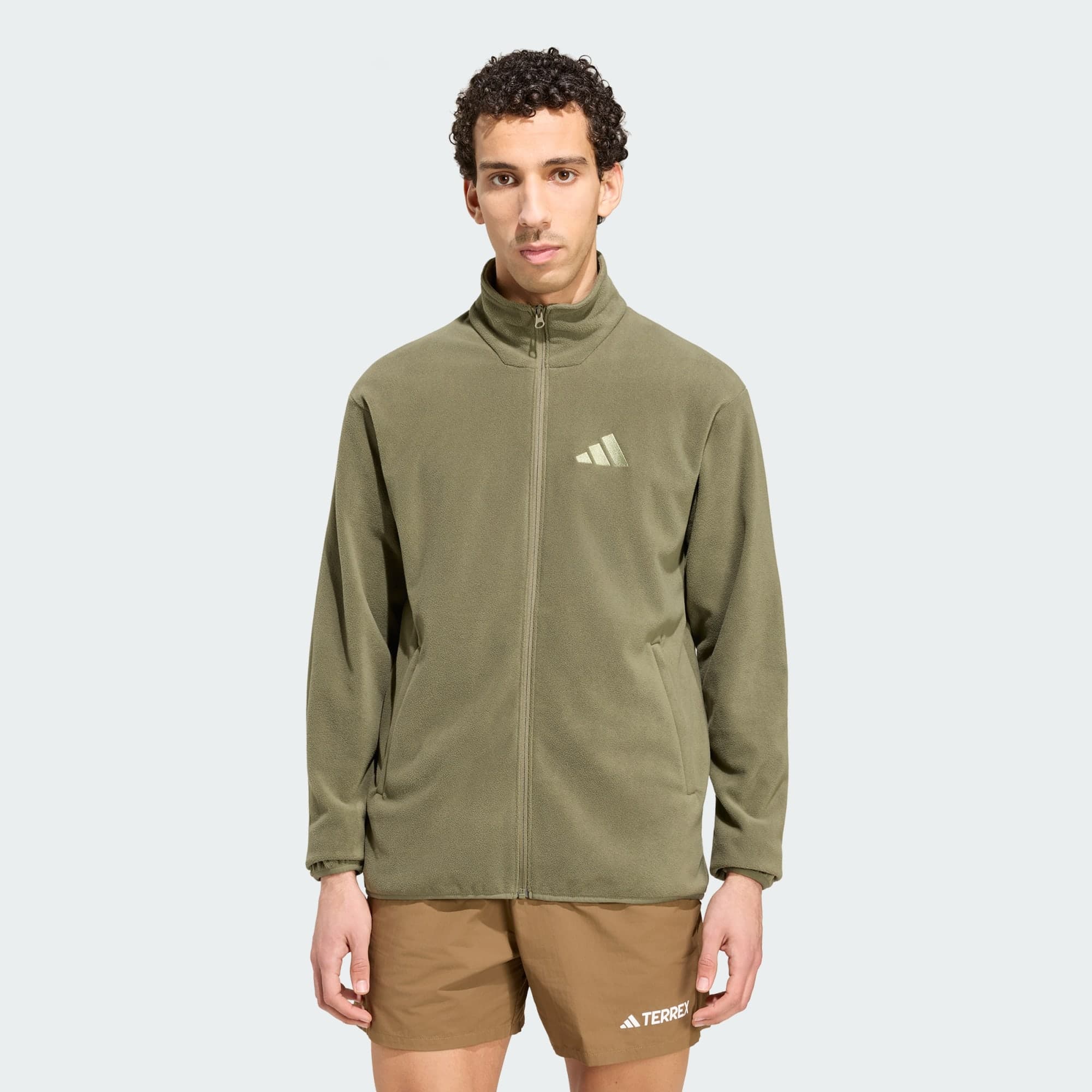 Adidas, Adidas Terrex Multi Essentials Fleecejacka Med Hel Dragkedja, Model 1