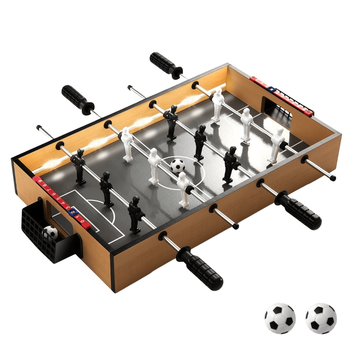 northix, Mini Foosball Table With Led Lights And 2 Balls, Product 0