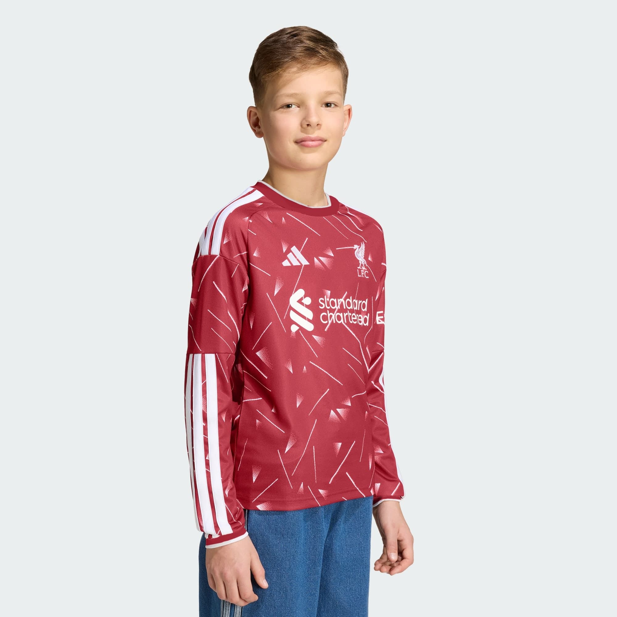 Adidas, Adidas Liverpool Fc 26/27 Hemmatröja Med Långa Ärmar För Barn, Model 1