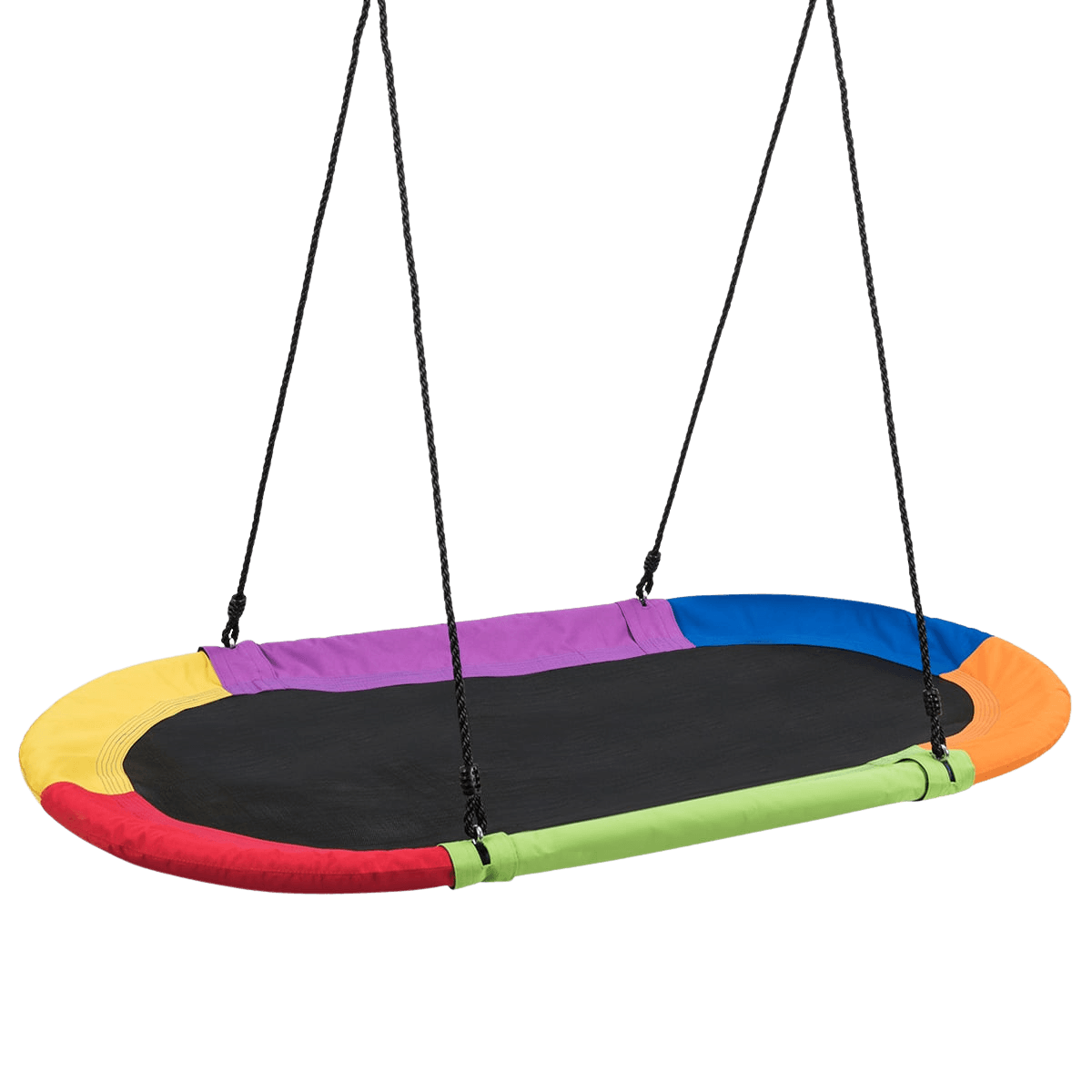 northix, Oval Nest Swing Plate Swing With 100-180cm Height-adjustable Rope For Indoor And Outdoor Use 150 X 8, Product 0