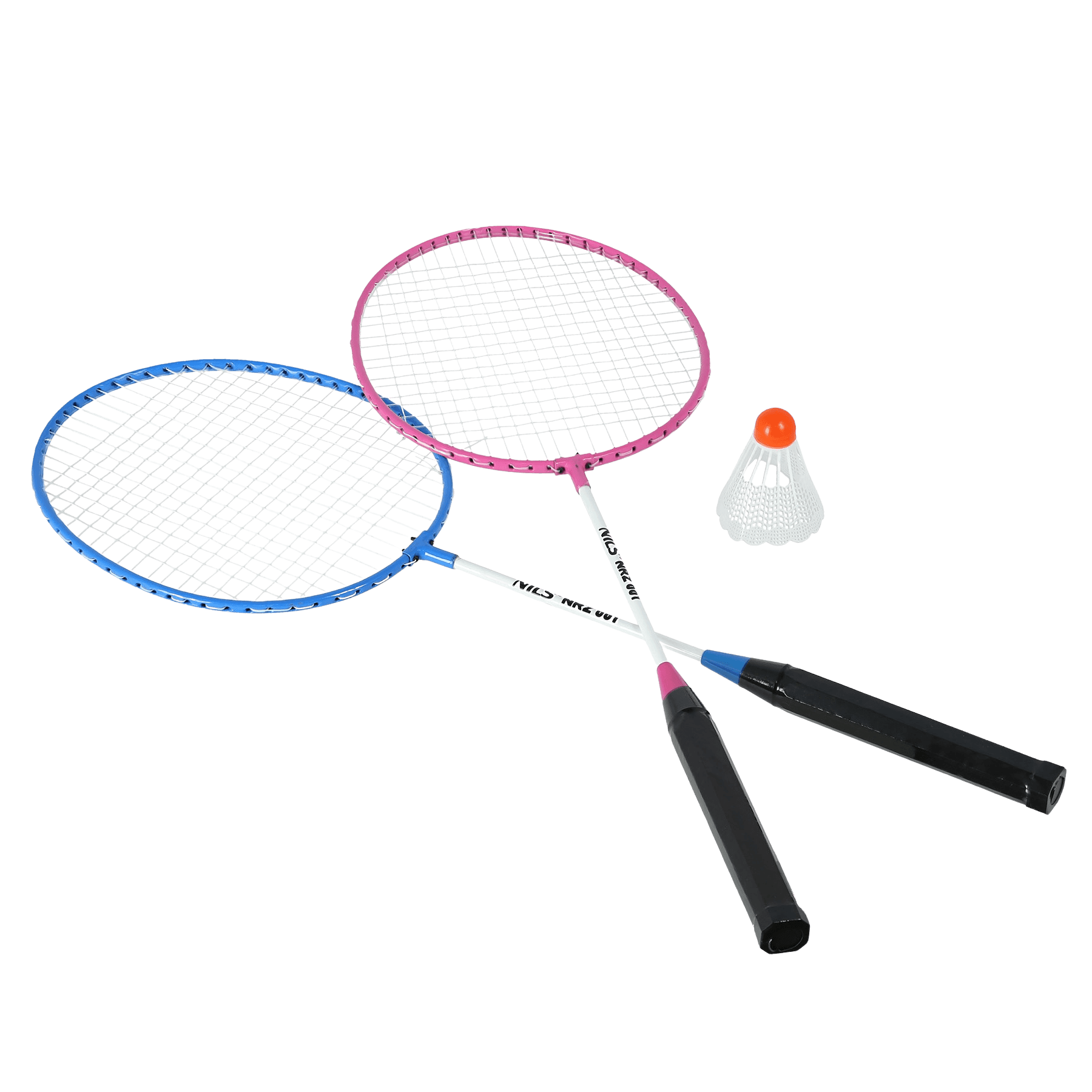 northix, Badminton Racket Set – Steel, 2 Rackets + Shuttlecock, Detail 1